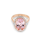 Morganite & Diamond Ring - Dracakis Jewellers